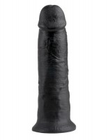 Чёрный фаллос-гигант 10 Cock - 26,4 см.