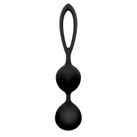 Чёрные вагинальные шарики из силикона Blackberries Pussy Silicone