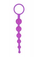 Фиолетовая анальная цепочка Dragonz Tale Anal - 20 см.