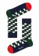 Носки унисекс Filled Optic Sock с диагональными полосками и кирпичиками Happy socks