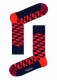 Носки унисекс Filled Optic Sock с диагональными полосками и кирпичиками Happy socks