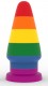 Радужный анальный плаг 6 Prider Anal Plug - 15 см.