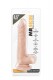 Телесный фаллоимитатор на присоске Dr. Skin Realistic Cock Stud Muffin - 21,6 см.