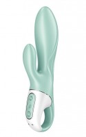 Зеленый вибратор-кролик Satisfyer Air Pump Bunny 5+ с функцией расширения - 20,4 см. Зеленый вибратор-кролик Satisfyer Air Pump Bunny 5+ с функцией расширения - 20,4 см.
