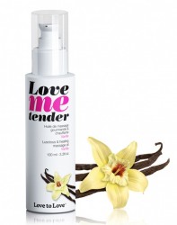 Съедобное согревающее массажное масло Love Me Tender Vanilla с ароматом ванили - 100 мл. Съедобное согревающее массажное масло Love Me Tender Vanilla с ароматом ванили - 100 мл.