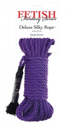 Фиолетовая веревка для фиксации Deluxe Silky Rope - 9,75 м.