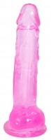 Розовый фаллоимитатор Rocket - 19 см.