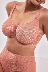 Коралловый бюстгальтер с мягкой +size чашкой Celeste Alles Коралловый бюстгальтер с мягкой +size чашкой Celeste Alles