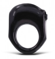 Чёрное эрекционное кольцо с вибрацией Buzz Cock Alpha