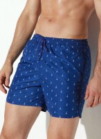 Мужские пляжные шорты +size с принтом в виде парусников Jolidon