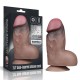 Коричневый фаллоимитатор 7.0 Dual Layered Platinum Silicone Cock - 18,2 см.