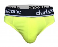 Желтые хлопковые слипы с брендированной резинкой Darkzone