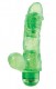 Зелёный гелевый вибраторJELLY Joy 6INCH 10 Rhythms Green - 15 см.