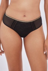 Трусики-бразилиана Chiara с узкой золотистой резинкой Alles