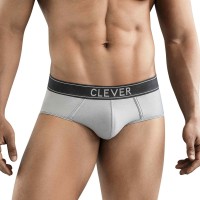 Серые мужские трусы-брифы Clever Natura Piping Brief Clever Masculine Underwear Серые мужские трусы-брифы Clever Natura Piping Brief Clever Masculine Underwear