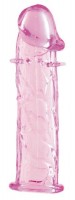 Гладкая розовая насадка с усиками под головкой - 12,5 см.