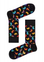 Черные носки Hotdog Sock с цветными хот-догами Happy socks