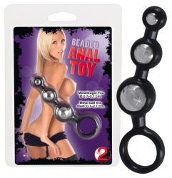 Анальный стимулятор Beaded Anal Toy с металлическими шариками - 9 см. Анальный стимулятор Beaded Anal Toy с металлическими шариками - 9 см.