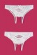 Эротические трусики со вставкой стрейч-сетки на поясе Erolanta