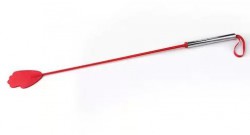 Красный стек с металлической хромированной ручкой - 62 см.