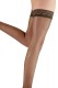 Нейлоновые полублестящие чулки с ажурной резинкой Pretty Polly