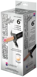 Пояс-трусики с насадкой Glamour Silver - 15,5 см.