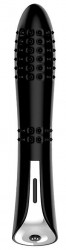 Черный вибромассажер Magic Nubbed Thruster - 12,5 см.