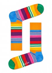 Яркие полосатые носки унисекс Mistletoe Sock Happy socks