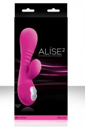Розовый вибромассажер Alise 2 Pink - 11,6 см.