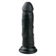 Черный фаллоимитатор Realistic Dildo - 15,5 см.