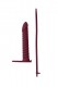 Бордовая вибронасадка для двойного проникновения Rori - 17 см.