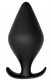 Черная анальная пробка Plug With T-HANDLE - 12,5 см.