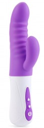 Фиолетовый вибростимулятор Purple Punch - 24 см.