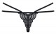 Ажурные трусики-стринги с двойными бретелями Obsessive