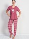 Женский комплект с брюками в крупную клетку Vienetta