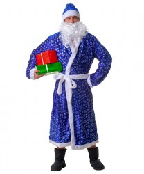 Синий новогодний костюм Деда Мороза Le Frivole