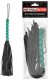Черная многохвостая плеть-флоггер с голубой ручкой - 40 см.