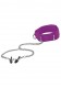 Фиолетовый воротник с зажимами для сосков Velcro Collar