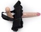 Реалистичный страпон Woman Midi с вагинальной пробкой - 19 см.