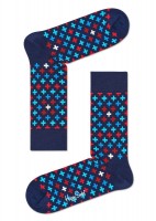Темно-синие носки Plus Sock с цветными плюсами Happy socks