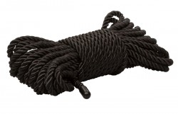 Черная веревка для бондажа Bdsm Rope - 10 м.