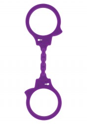 Фиолетовые эластичные наручники Stretchy Fun Cuffs