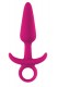 Розовая анальная пробка с держателем Inya Prince Small - 11,4 см.