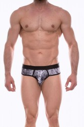 Темно-серые трусы-брифы с принтом в виде газетных листов Don Moris