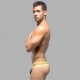 Черные мужские трусы-стринги с 2 боковыми бретелями Romeo Rossi