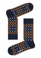 Черные носки унисекс Plus Sock с цветными плюсами Happy socks