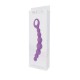 Фиолетовая анальная цепочка CATERPILL-ASS Silicone Purple - 19,5 см.