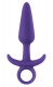 Фиолетовая анальная пробка с держателем Inya Prince Small - 11,4 см.