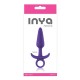 Фиолетовая анальная пробка с держателем Inya Prince Small - 11,4 см.