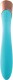 Голубой вибратор Blossom с клиторальным отростком - 22 см.